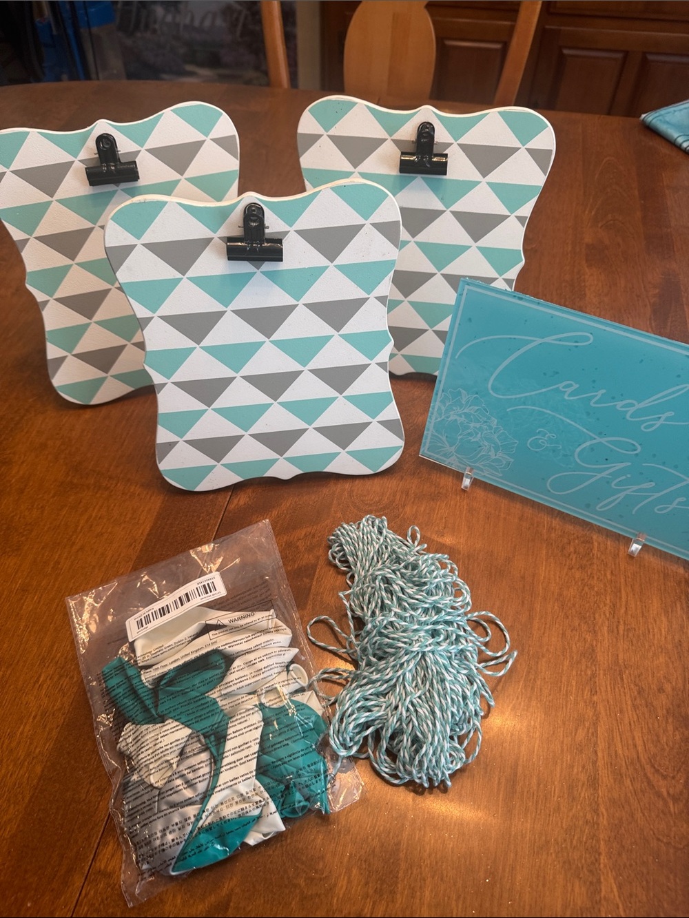 Breakfast at Tiffany’s Teal Blue Bridal Shower/Birthday Table & Wall Decor - Picture 6 of 12
